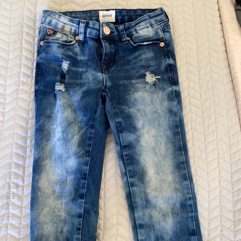 Kids distressed Hudson jeans